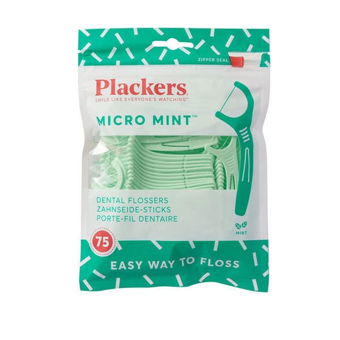 デンタルフロス Plackers マイクロクリーンミント味75本