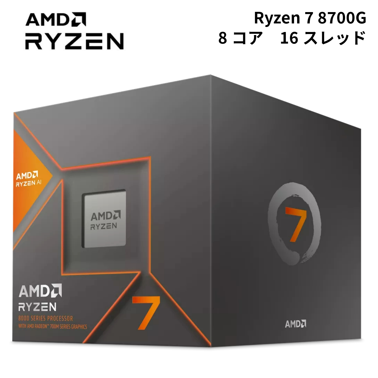 AMD Ryzen 7 8700G, with Wraith Spire