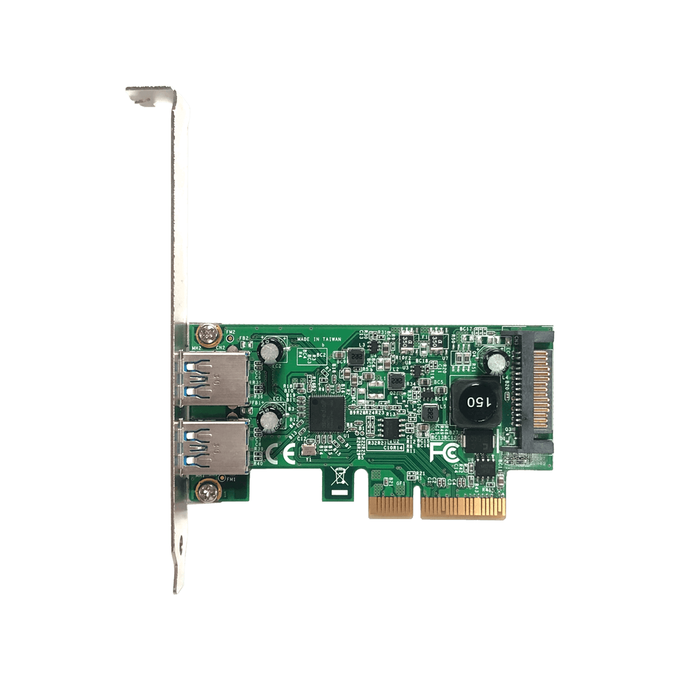 ASMedia社製 ASM3142搭載 USB3.1 TypeA インターフェース(PCI-Express x4接続) USB3.1A-P2-PCIE3