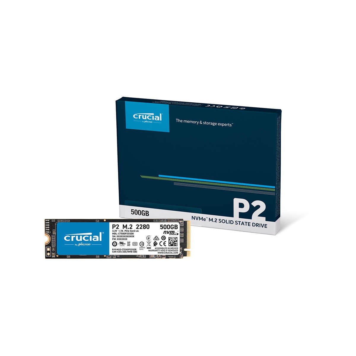 【販売終了】Crucial P2 シリーズ M.2 SSD Crucial P2 シリーズ 500GB CT500P2SSD8JP