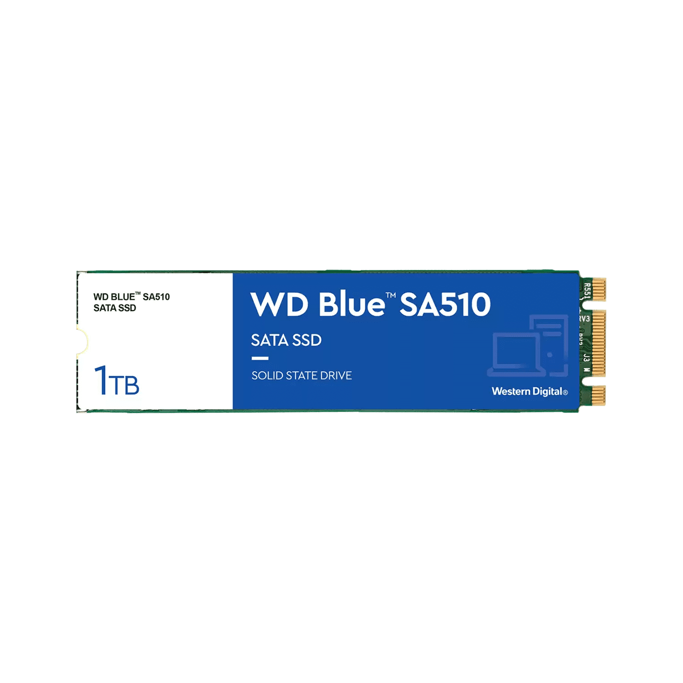 WesternDigital製 WD Blue SA510シリーズ SATA接続 M.2 SSD WDS100T3B0B