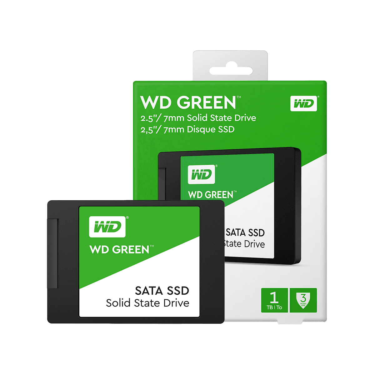 【販売終了】WesternDigital製 WD GREENシリーズ 2.5型 低消費電力SSD (1TB) WDS100T2G0A