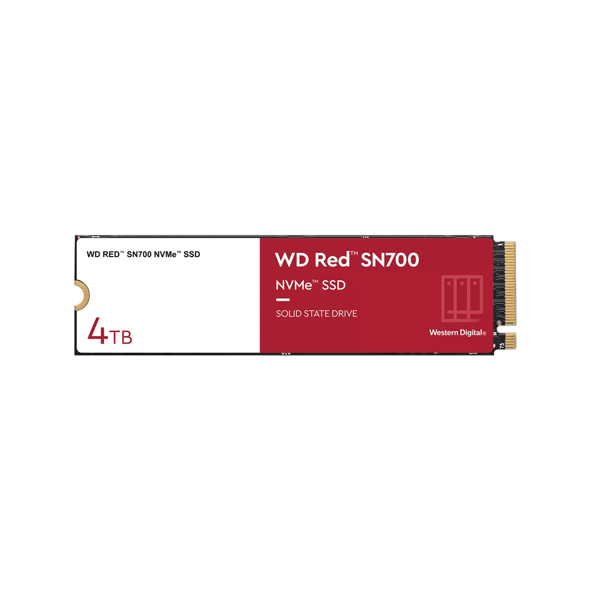 WesternDigital製 WD RED SN700シリーズ NASシステム向け M.2 SSD (4TB) WDS400T1R0C