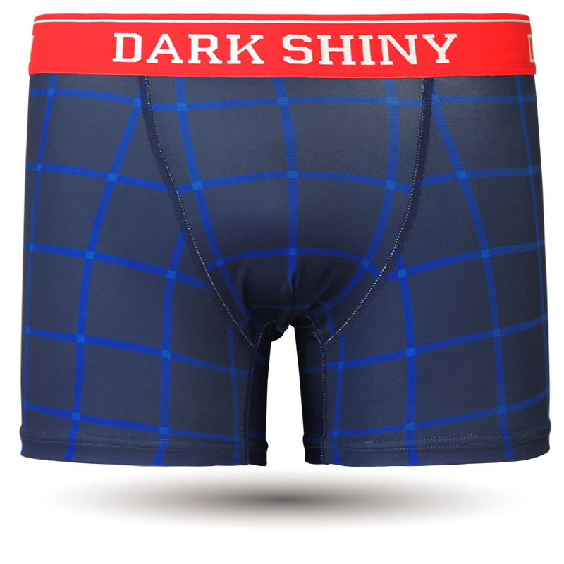 DARKSHINY（ダークシャイニー）メンズボクサーパンツ - WINDOW PANE - BLUE/NAVY
