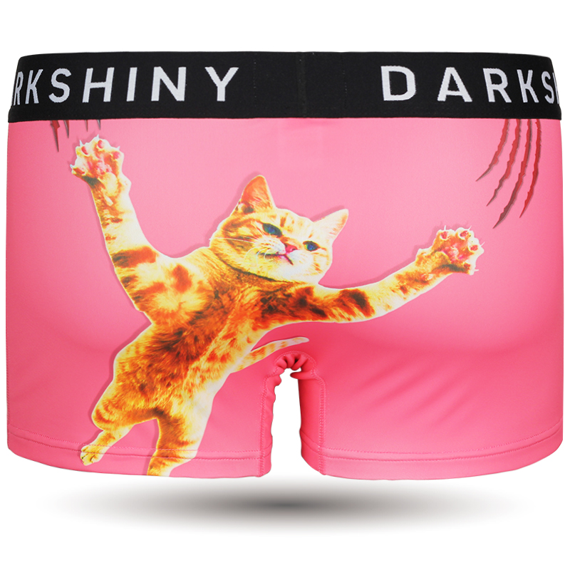 DARKSHINY DARKSHINY Unisex Boxer Pants  - TOBINEKO scratch Pink