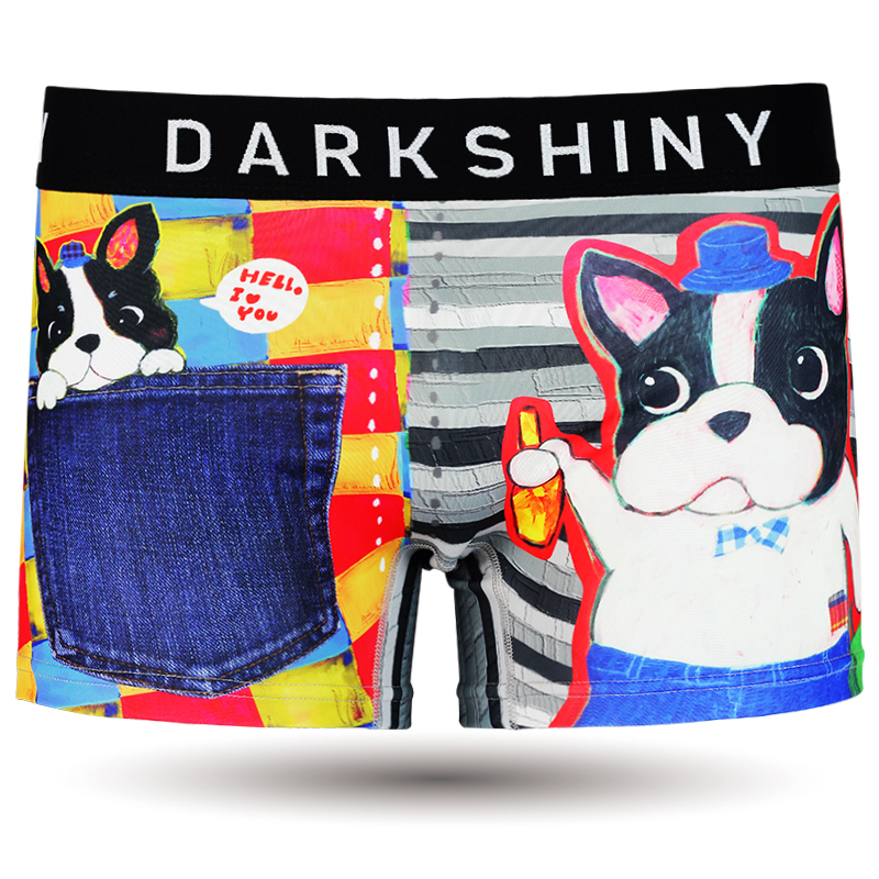DARKSHINY（ダークシャイニー）Unisex Boxer Pants  -HAPPY French bulldog