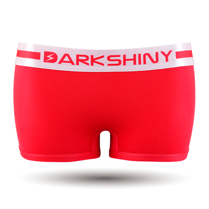 DARK SHINY（ダークシャイニー）　レディースボクサーブリーフ-Silky Micro Risk Red