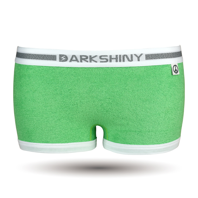 DARK SHINY（ダークシャイニー）　レディースボクサーブリーフ-パイル、ニット地 Poison Green