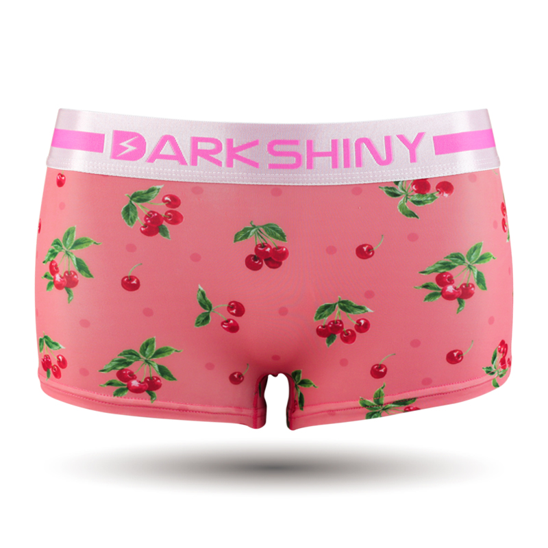 DARK SHINY（ダークシャイニー）　レディースボクサーブリーフ - チェリー　ピンク