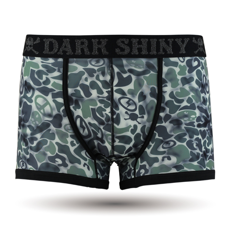 DARKSHINY（ダークシャイニー）メンズボクサーパンツ - Scuff Camouflage　グリーン