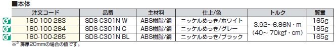 ソフトダウンステー SDS-C301N BL | １７５１年創業 京都河長の卸サイト