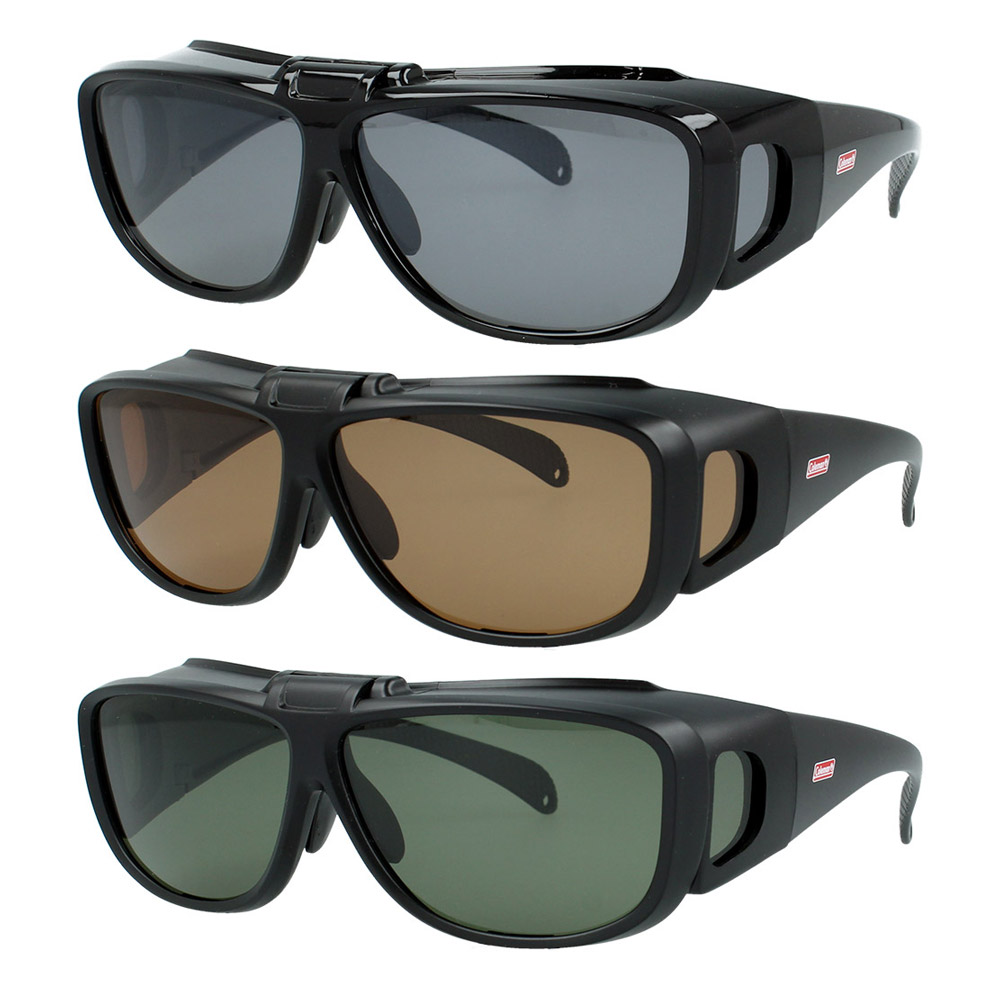 【Coleman】 偏光 オーバーサングラス 跳ね上げ式 COV03