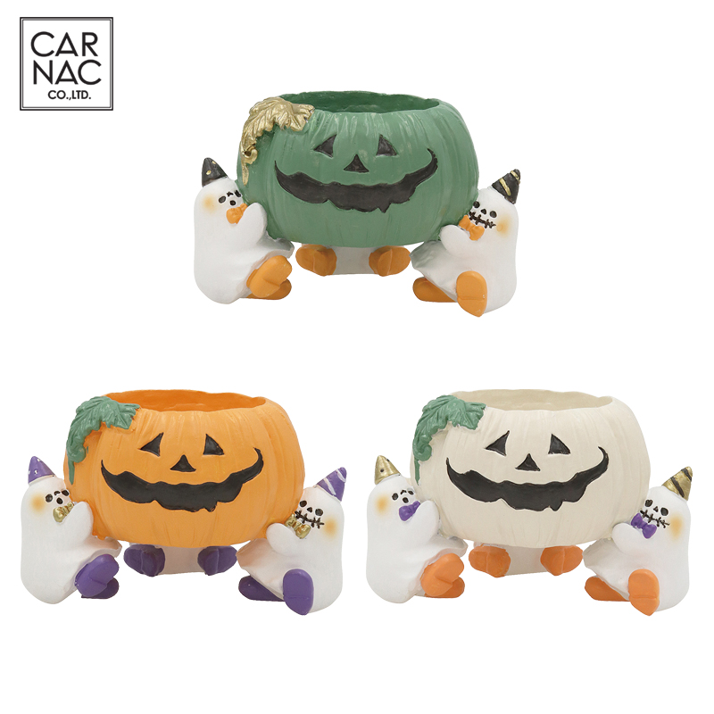 ■カルナック■■2025ハロウィン　新作■　ハロウィンレジンポット25　C　ジャックオーランタン