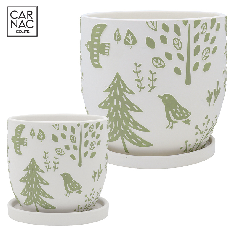 ■カルナック■■2026SS　先行予約■　フロリアーヌポット　グリーン　C