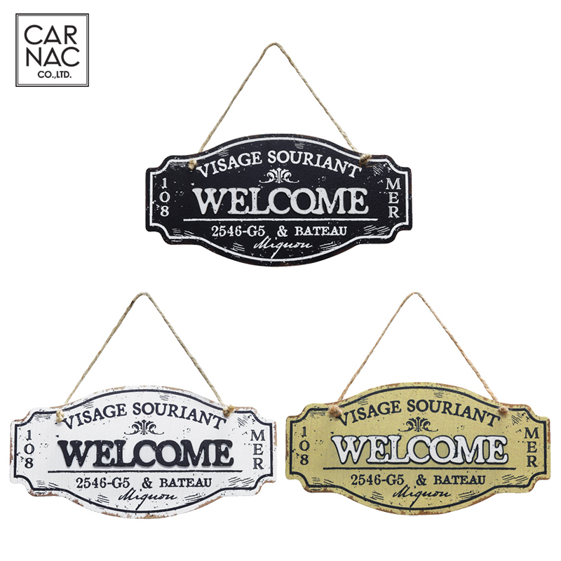 ■カルナック■■2026SS　先行予約■　ハンギングプレート　B　WELCOME