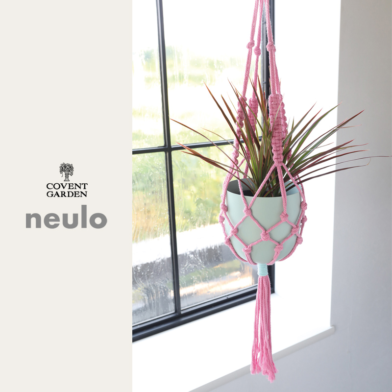 ■コベントガーデン■■2025AW　新作■　【neulo】 ステラマクラメ・ハングポット　pink