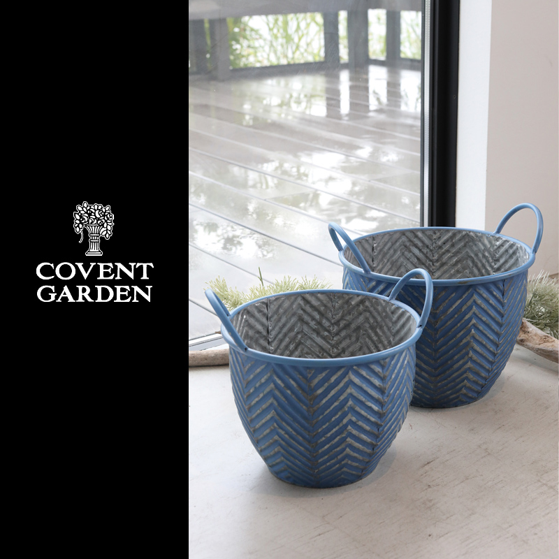 ■コベントガーデン■■2026SS　新作■　リーフ・ハンドルポット　2点セット　ブルー