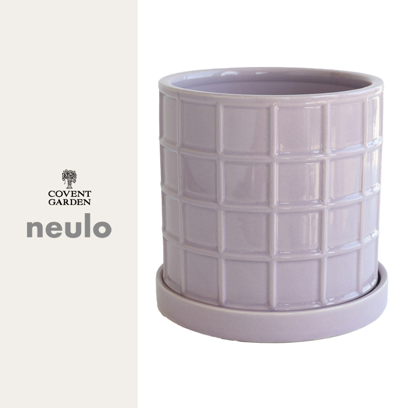 ■コベントガーデン■■2026SS　新作■　【neulo】タイルポット・モーヴ　Lサイズ