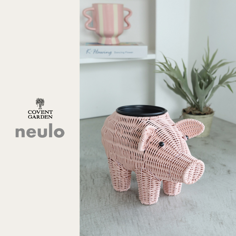■コベントガーデン■■2026SS　新作■　【neulo】ピッグ・バスケットプランター