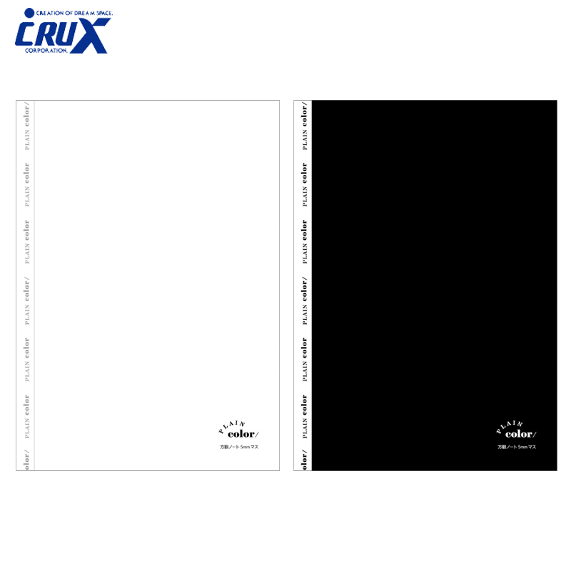 ■CRUX(クラックス)■■2023AW　新作■　PLAIN COLOR　ロゴテープ方眼ノート