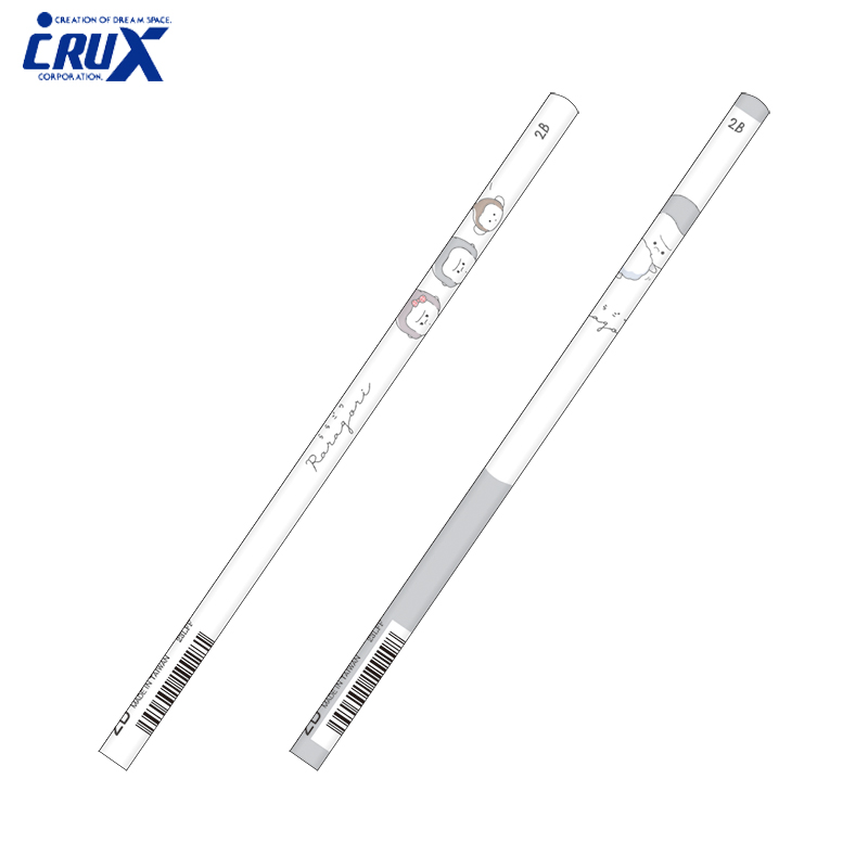 ■CRUX(クラックス)■■2023AW　新作■　ららごりステーショナリー　マットブラック軸鉛筆（2B・丸軸）