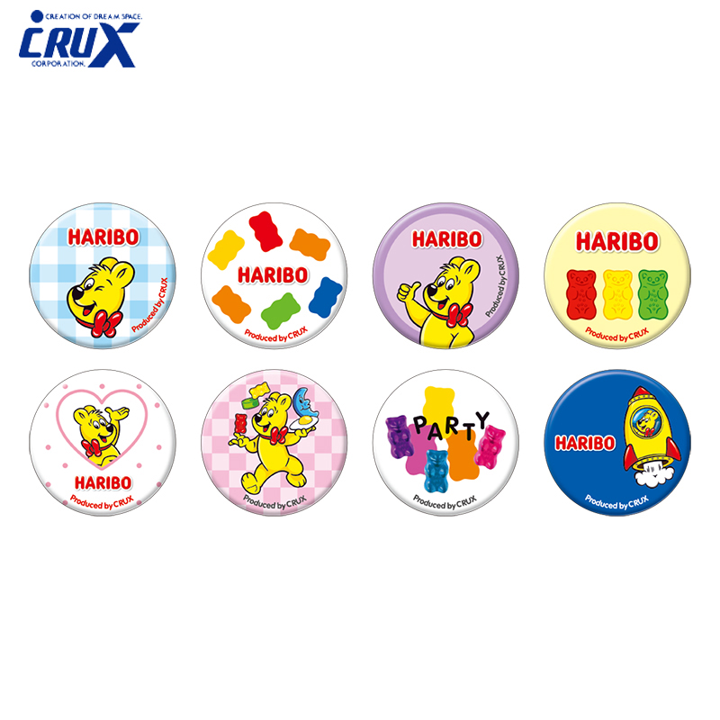 ■CRUX(クラックス)■　HARIBO　トレーディング缶バッジBOX
