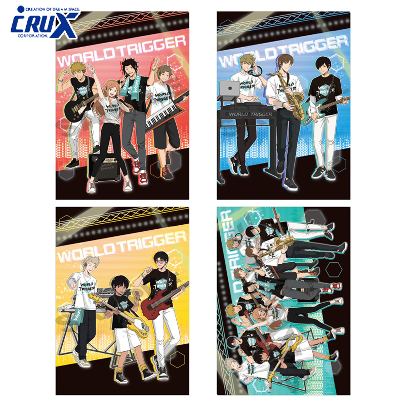 ■CRUX(クラックス)■　ワールドトリガー　シングルクリアファイル　バンド