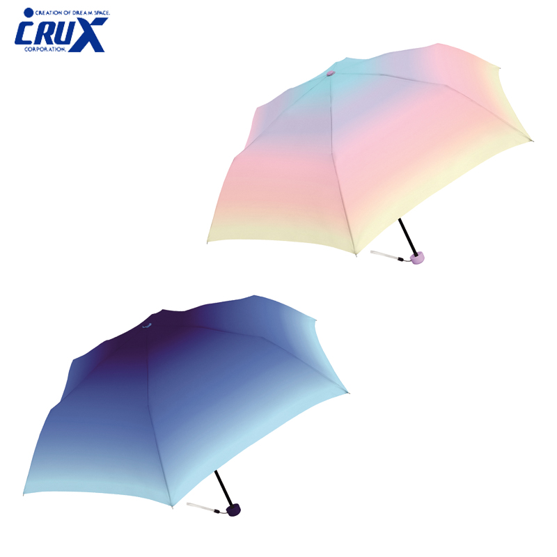 ■CRUX(クラックス)■■レイングッズ特集■　婦人折傘　ミルキートーンアンブレラ