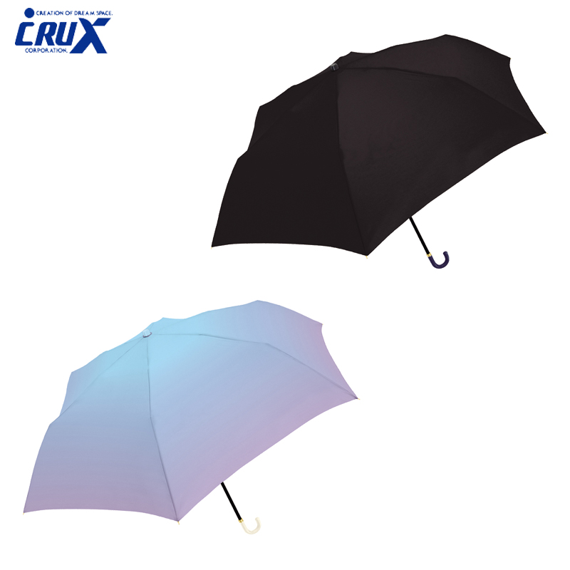 ■CRUX(クラックス)■■レイングッズ特集■　晴雨兼用 婦人折傘　ミルキートーンアンブレラ