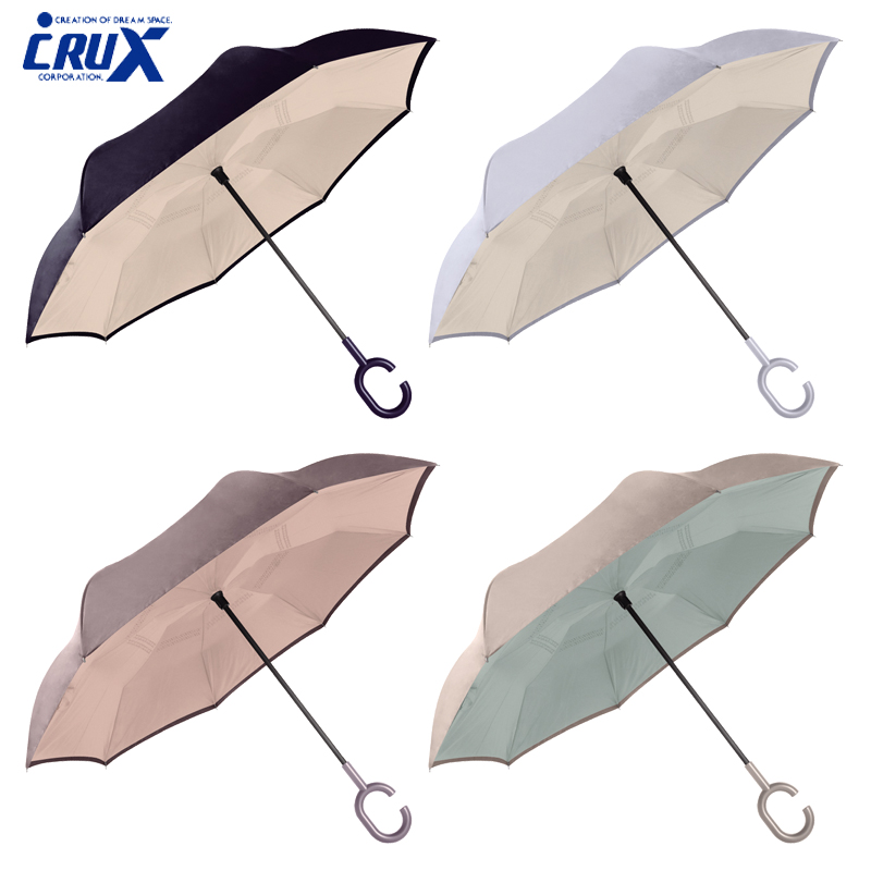 ■CRUX(クラックス)■　婦人折傘　リバースアンブレラ