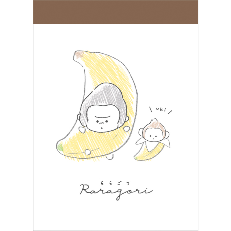 ■CRUX(クラックス)■■2024SS　先行予約■　ららごり　ミニメモ　バナナ