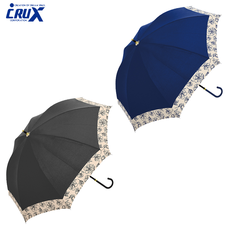 ■CRUX(クラックス)■■2024SS　新作■　晴雨兼用長傘　フラワーブルーム（手開き）