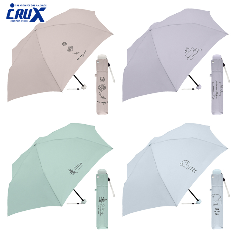■CRUX(クラックス)■■2024SS　新作■　婦人折傘　ワンポイント　くすみカラー