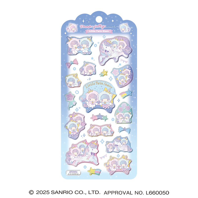 ■CRUX(クラックス)■■2026SS　先行予約■　Little Twin Stars　ドロップジェリーシール　トワイライトユニコーン