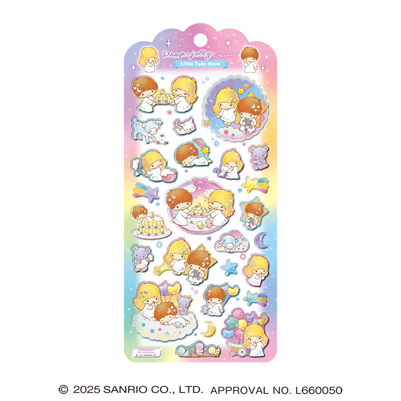 ■CRUX(クラックス)■■2026SS　先行予約■　Little Twin Stars　ドロップジェリーシール　オーロラレトロ