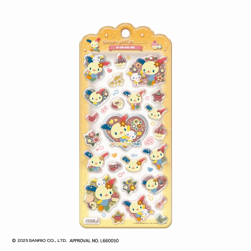 ■CRUX(クラックス)■■2025AW　先行予約■　サンリオキャラクターズ　ドロップジェリーシール　ウサハナ