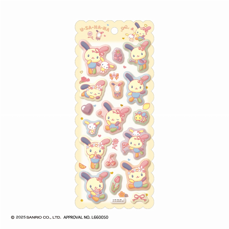 ■CRUX(クラックス)■■2025AW　先行予約■　サンリオキャラクターズ　もちもちマシュマロシール　ウサハナ