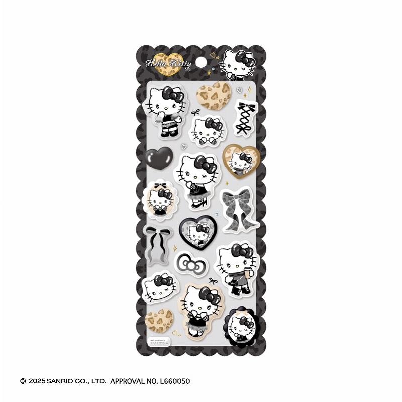 ■CRUX(クラックス)■■2025AW　先行予約■　ハローキティ　もちもちマシュマロシール　ブラックリボン