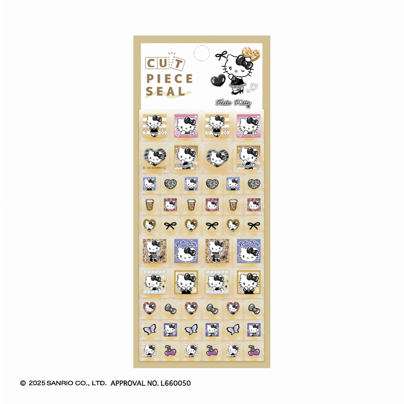 ■CRUX(クラックス)■■2025AW　先行予約■　ハローキティ　カットピースシール　ブラックリボン