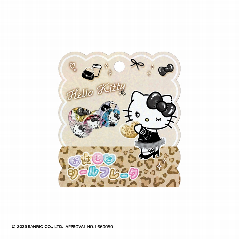 ■CRUX(クラックス)■■2025AW　先行予約■　ハローキティ　おはじきシールフレーク　ブラックリボン