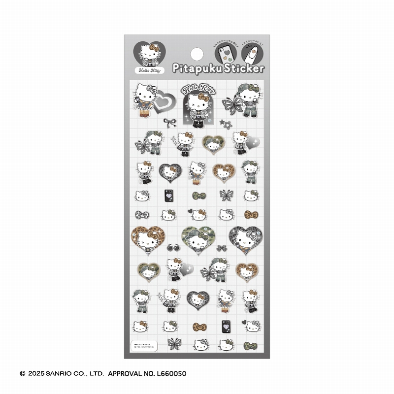 ■CRUX(クラックス)■■2025AW　先行予約■　ハローキティ　ぴたぷくステッカー　グランジギャル