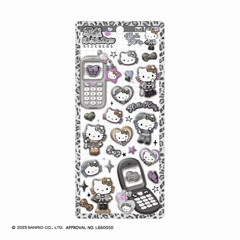 ■CRUX(クラックス)■■2025AW　先行予約■　ハローキティ　平成はっぴーフォンステッカー　グランジギャル