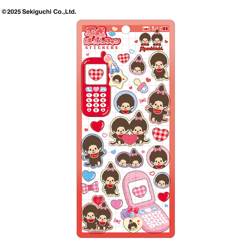 ■CRUX(クラックス)■■2025AW　先行予約■　モンチッチ　平成はっぴーフォンステッカー　ノーマル