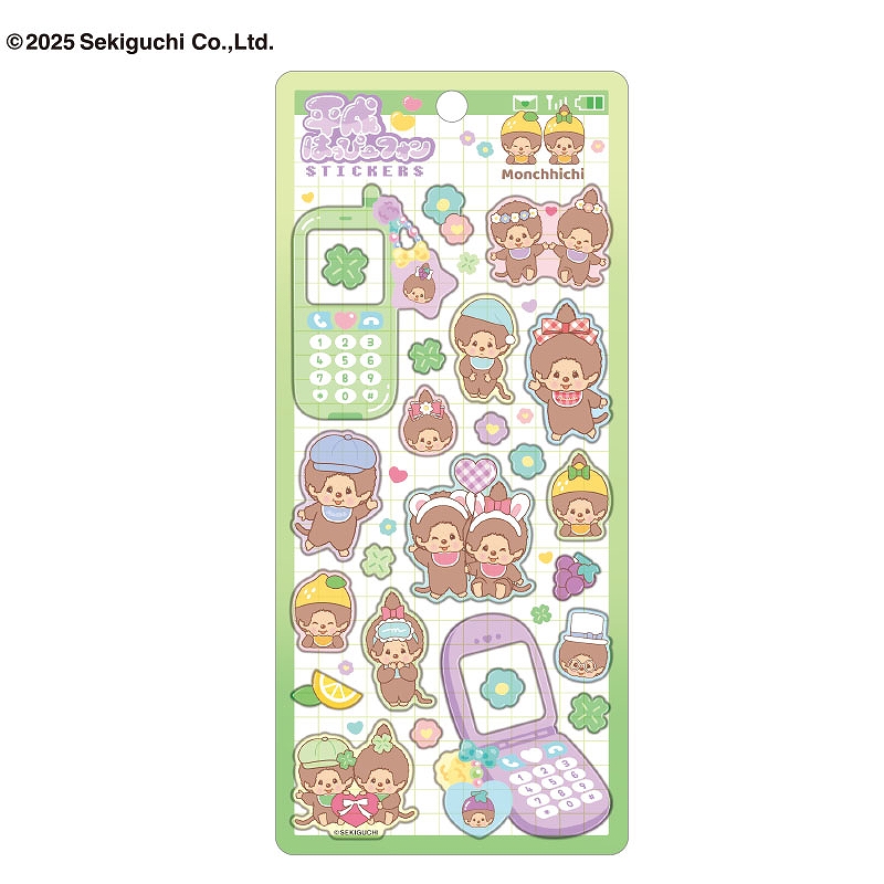 ■CRUX(クラックス)■■2025AW　先行予約■　モンチッチ　平成はっぴーフォンステッカー　オシャレ