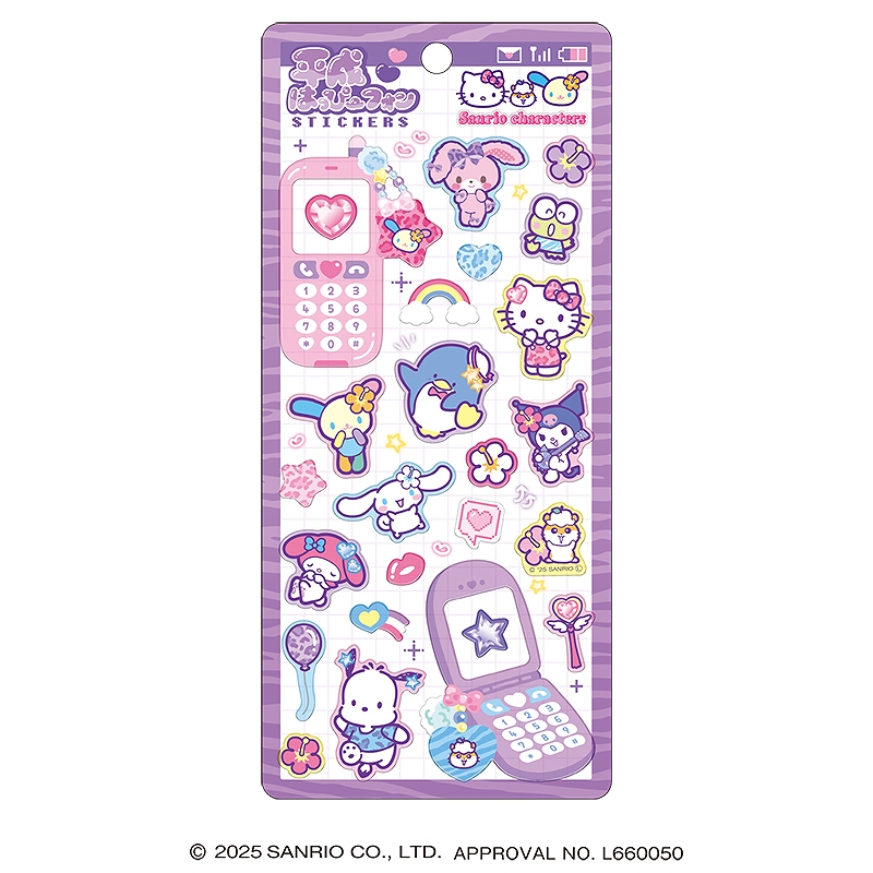 ■CRUX(クラックス)■■2025AW　先行予約■　サンリオキャラクターズ　平成はっぴーフォンステッカー　ギャル