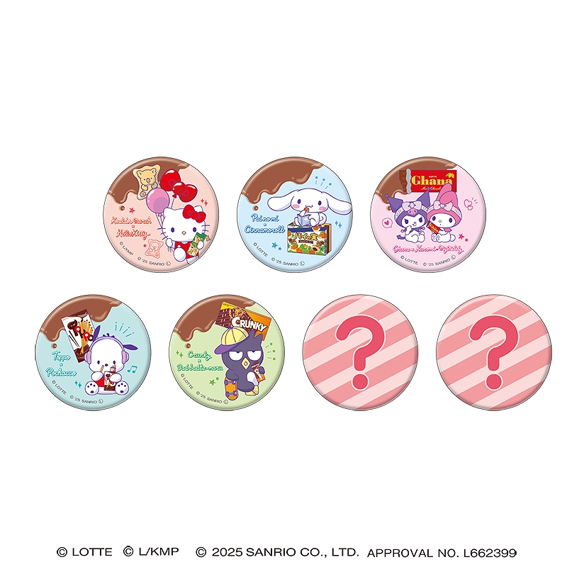 ■CRUX(クラックス)■■2026SS　先行予約■　ロッテ×サンリオキャラクターズ　トレーディング缶バッジ BOX