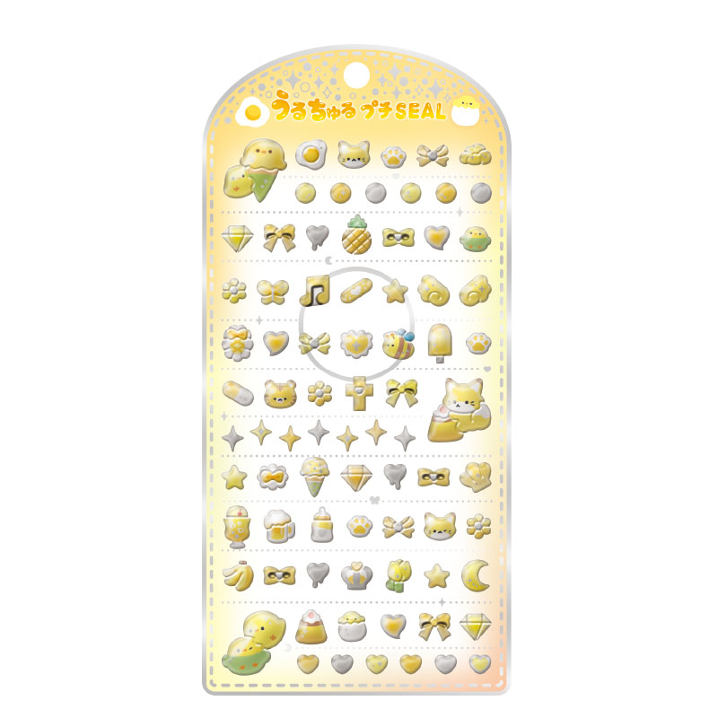 ■CRUX(クラックス)■■2025AW　先行予約■　うるちゅるプチシール　イエロー