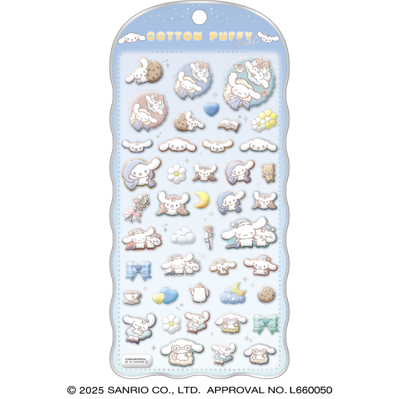 ■CRUX(クラックス)■■2025AW　先行予約■　サンリオキャラクターズ　コットンパフィーシール　シナモロール