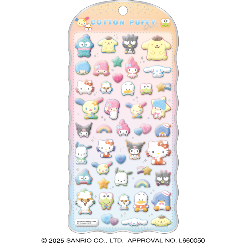 ■CRUX(クラックス)■■2025AW　先行予約■　サンリオキャラクターズ　コットンパフィーシール