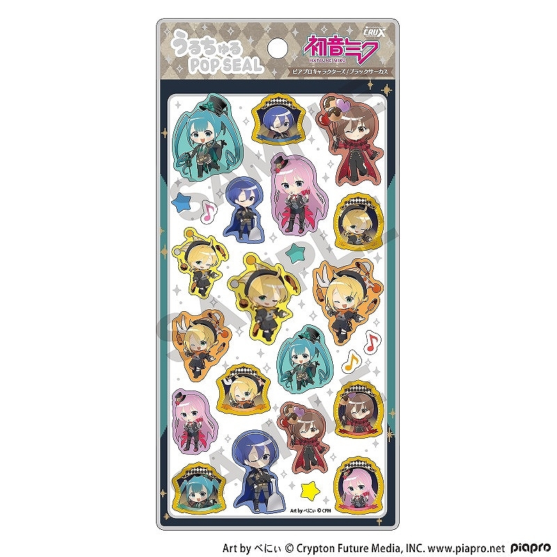■CRUX(クラックス)■■2025AW　先行予約■　初音ミク　うるちゅるポップシール　ブラックサーカス